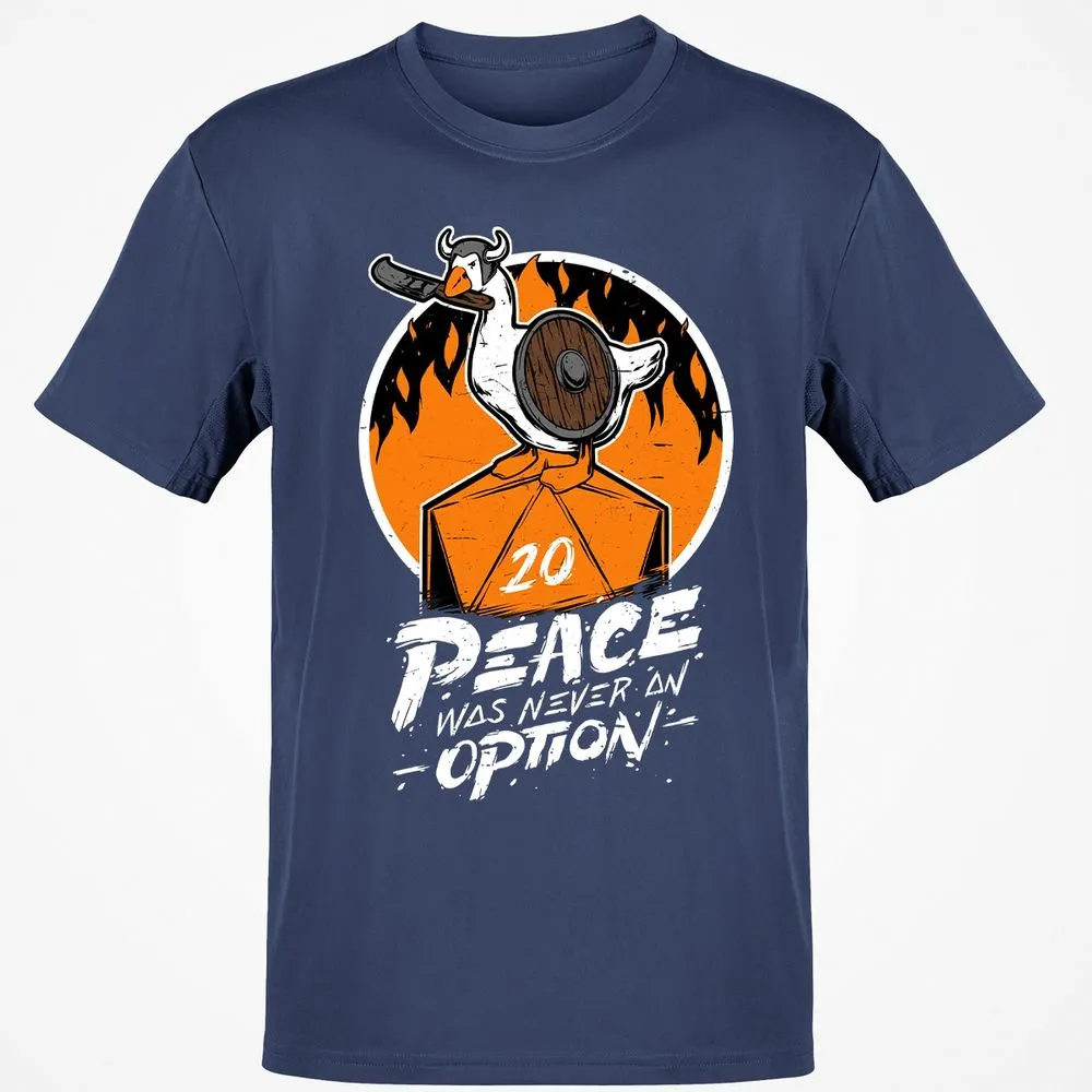 Peace Was Never An Option Classic Unisex T-Shirt - Navy - 7