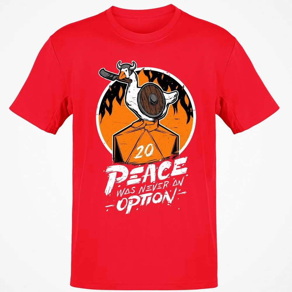 Peace Was Never An Option Classic Unisex T-Shirt - Red - 10