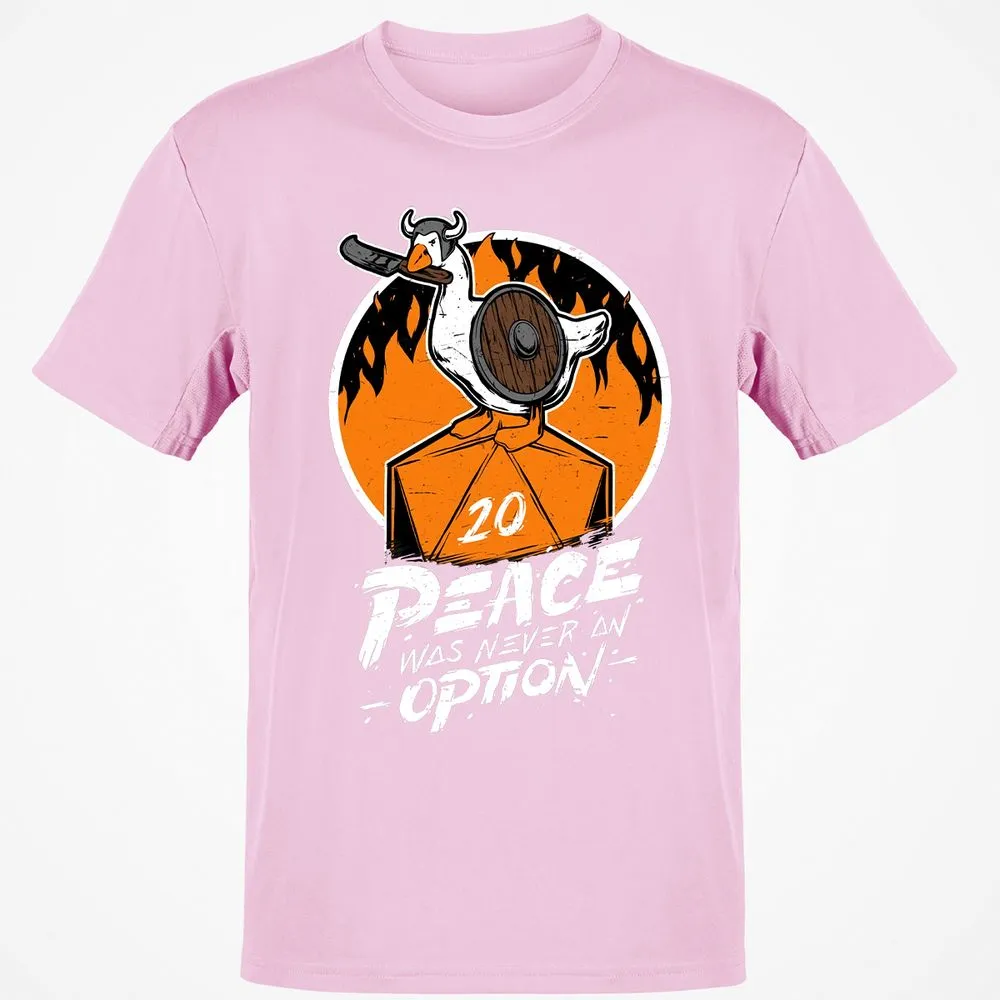 Peace Was Never An Option Classic Unisex T-Shirt - Light Pink - 5