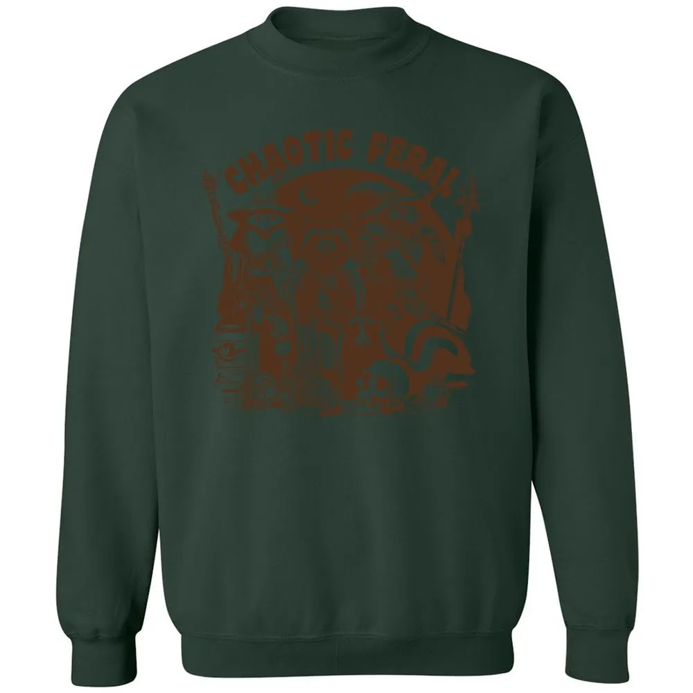 DND Inspired Raccoon Opossum Chaotic Feral - Forest Green - 4