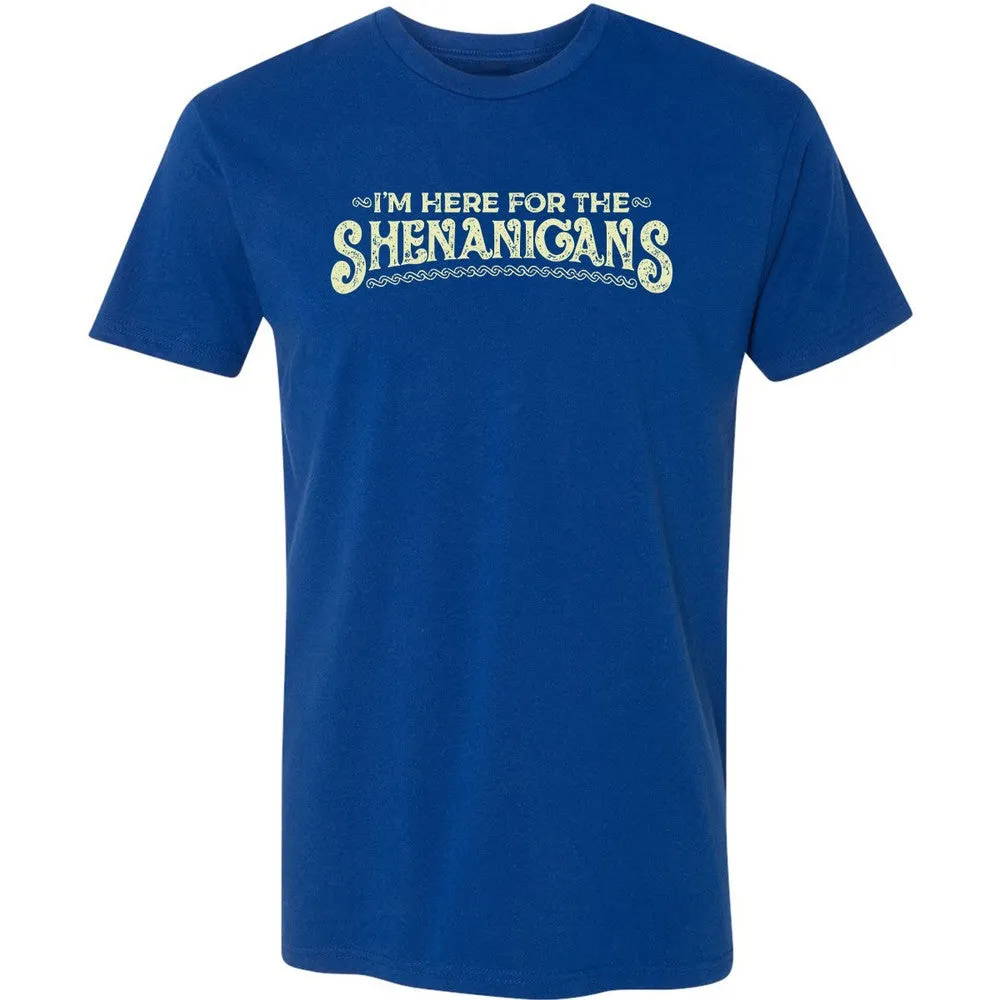 Here For The Shenanigans Premium Unisex T-Shirt - Royal - 10