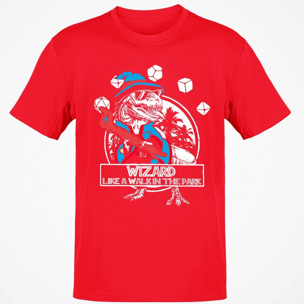 Wizard Like The Walk In The Park Classic Unisex T-Shirt - Red - 10