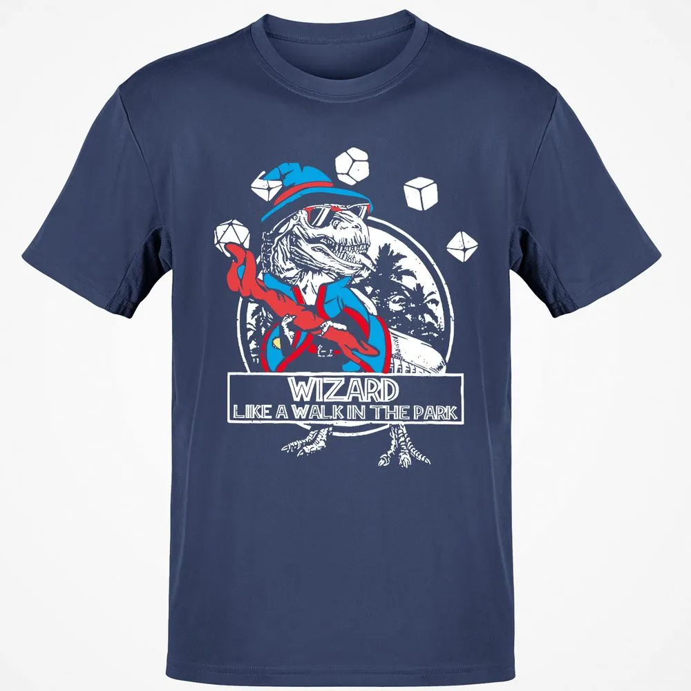 Wizard Like The Walk In The Park Classic Unisex T-Shirt - Navy - 7