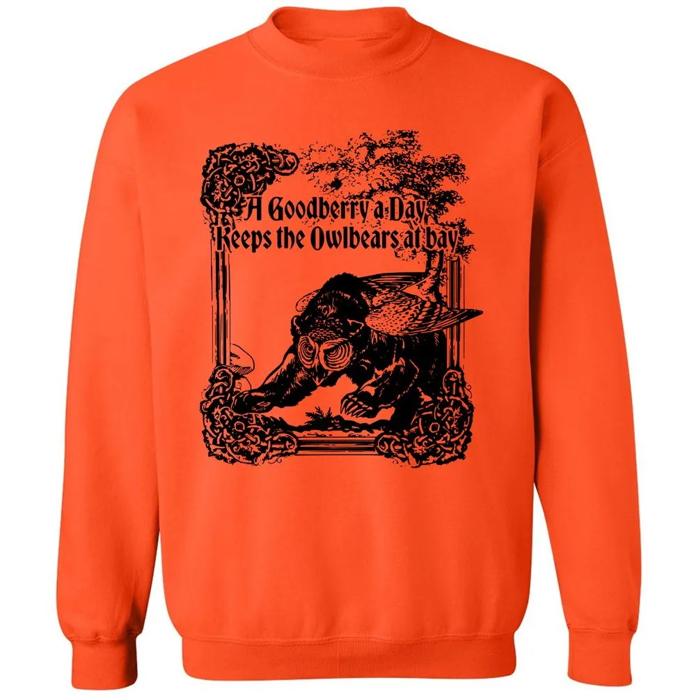 A Goodberry A Day Keeps The Owlbears At Bay Classic Unisex Sweatshirt - Orange - 10