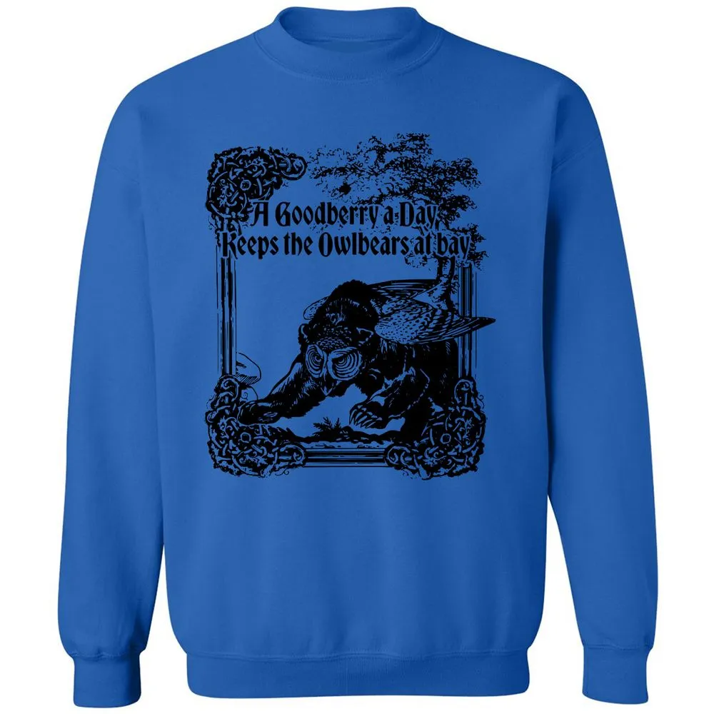 A Goodberry A Day Keeps The Owlbears At Bay Classic Unisex Sweatshirt - Royal - 9
