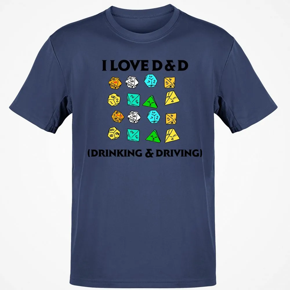 Drinking & Driving Classic Unisex T-Shirt - Navy - 7