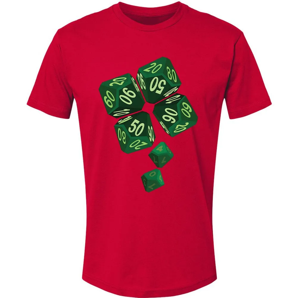Dice Clover Premium Unisex T-Shirt - Red - 6