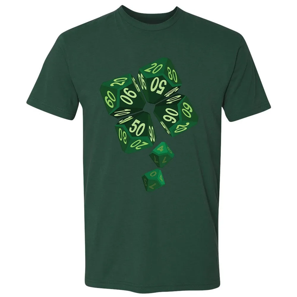 Dice Clover Premium Unisex T-Shirt - Forest Green - 13