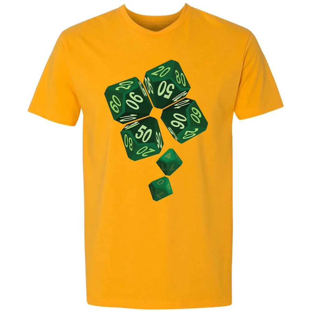 Dice Clover Premium Unisex T-Shirt - Gold - 12