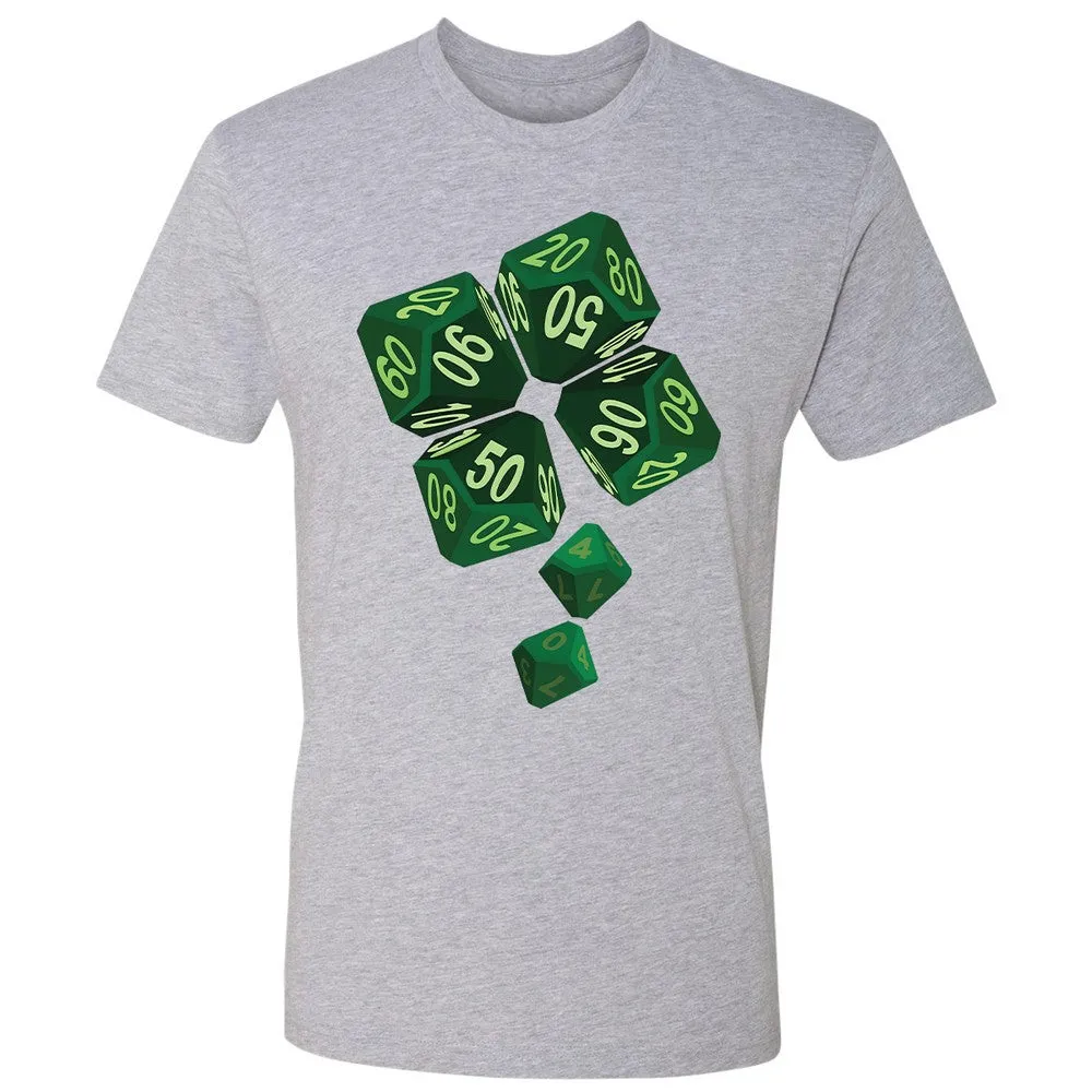 Dice Clover Premium Unisex T-Shirt - Heather Grey - 9