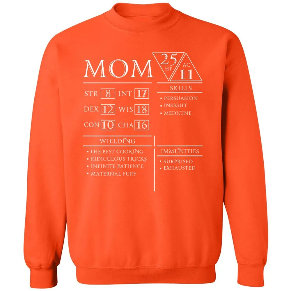 Mom Stats - Orange - 10