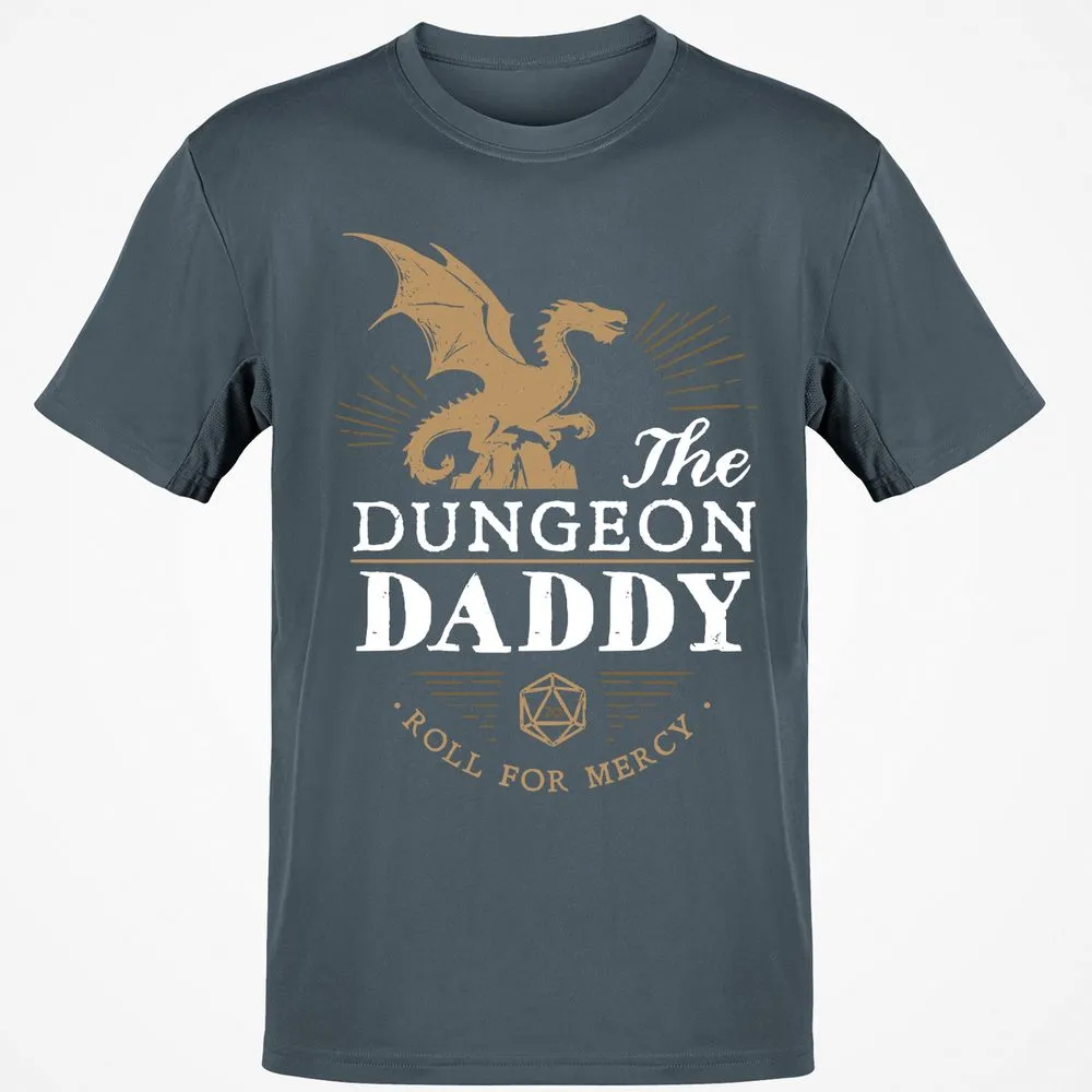 Dungeon Daddy Roll For Mercy Classic Unisex T-Shirt - Charcoal - 3