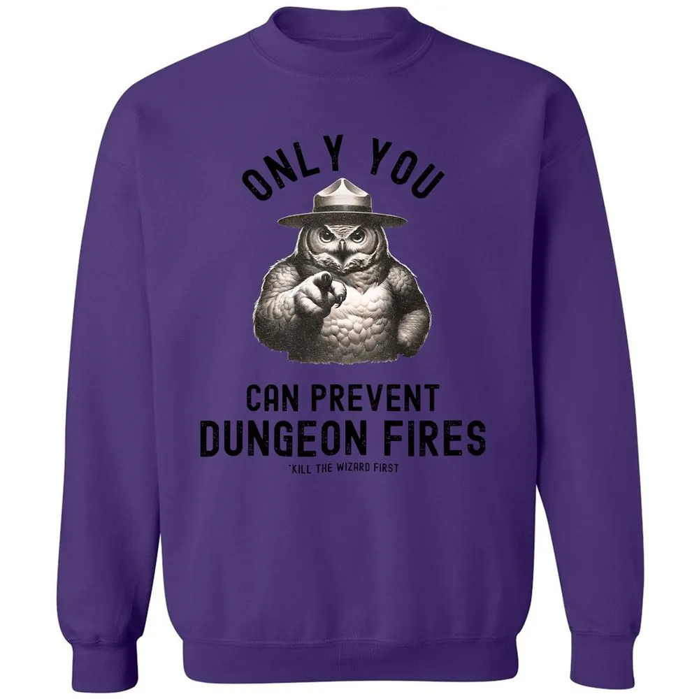 Only You Can Prevent Dungeon Fires Classic Unisex Sweatshirt - Purple - 6
