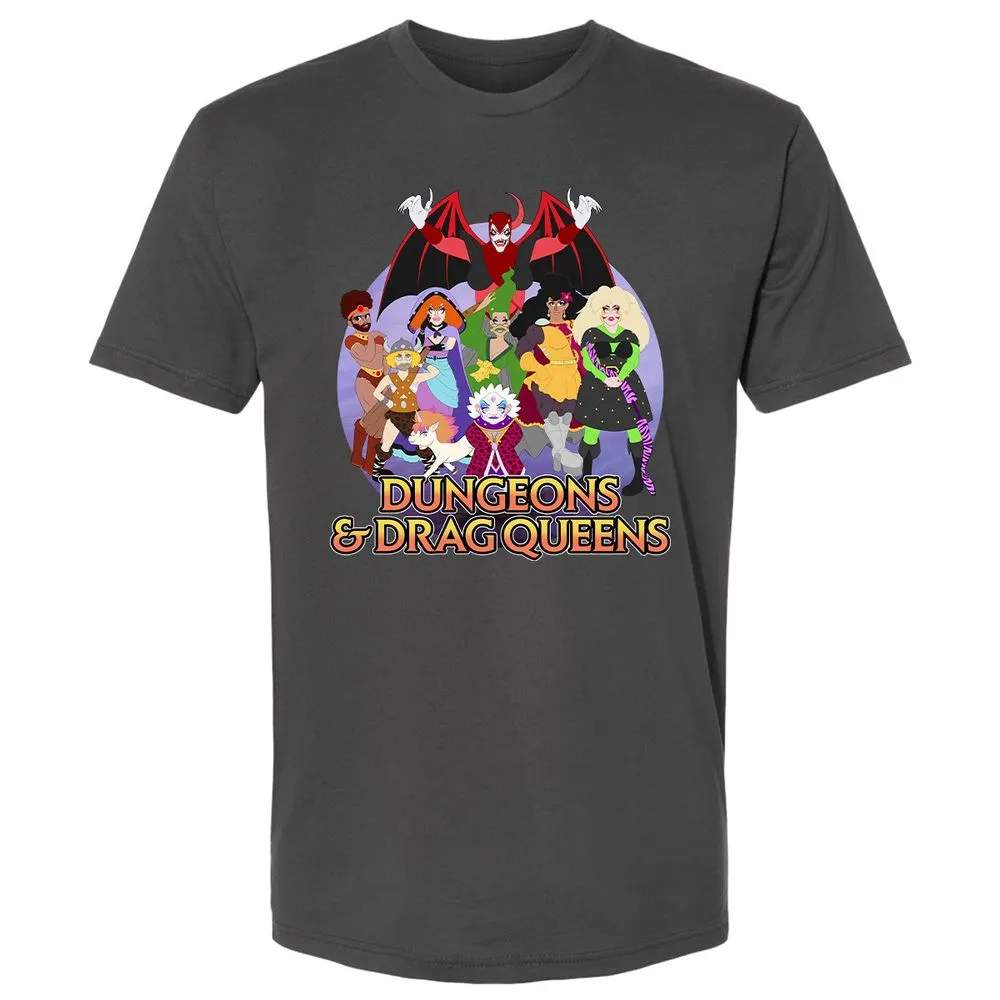Dungeons n Drag Queens Cartoon Premium Unisex T-Shirt - Heavy Metal - 8