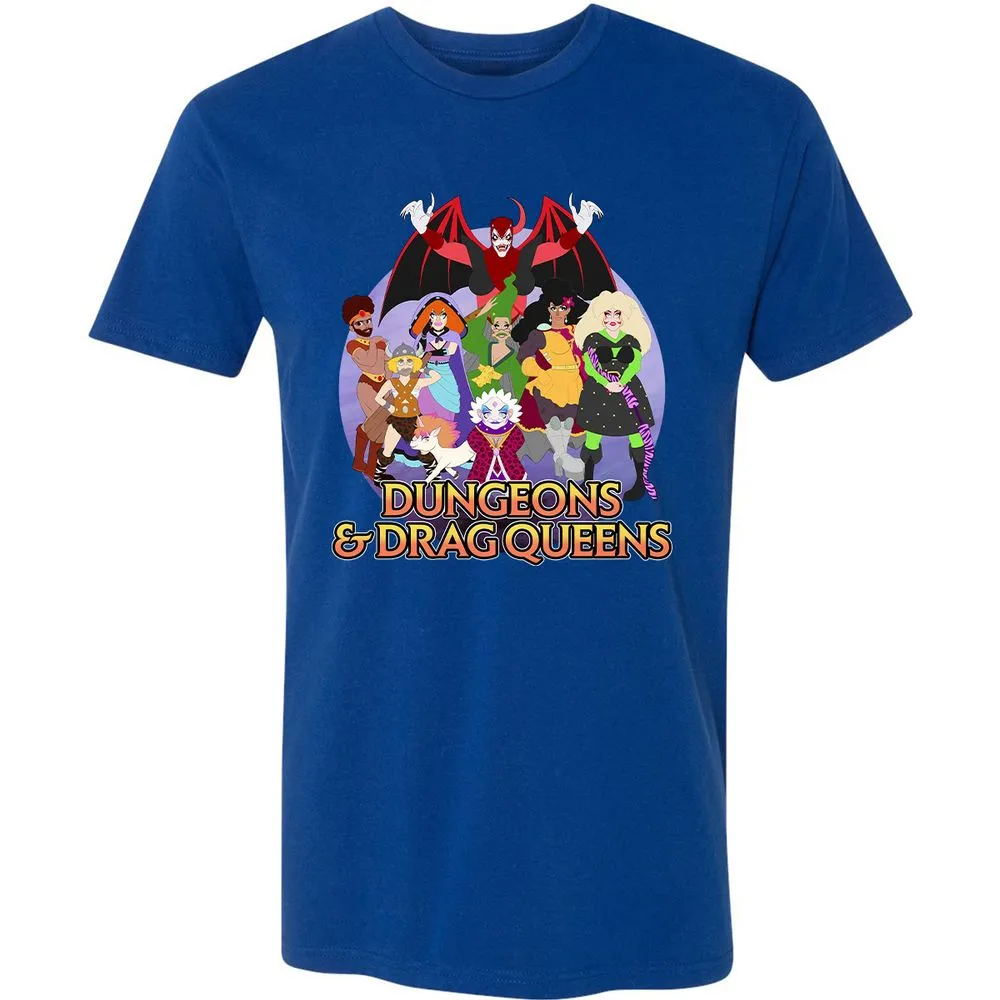 Dungeons n Drag Queens Cartoon Premium Unisex T-Shirt - Royal - 10