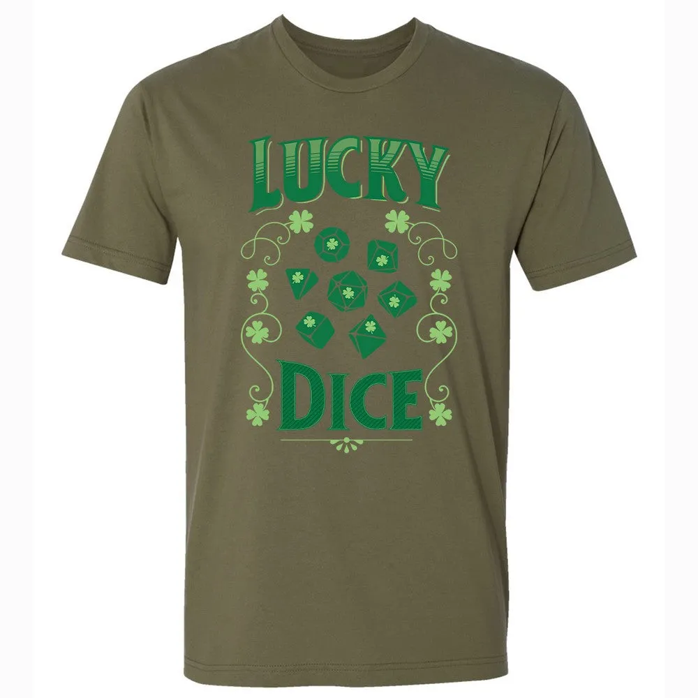 Lucky Dice Premium Unisex T-Shirt - Military Green - 5