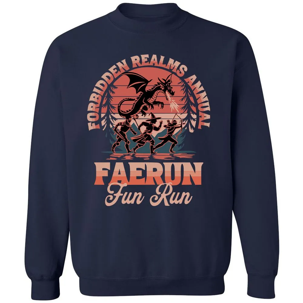 Faerun Fun Run Classic Unisex Sweatshirt - Navy - 2