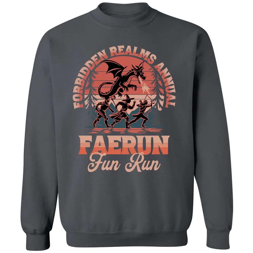 Faerun Fun Run Classic Unisex Sweatshirt - Charcoal - 7