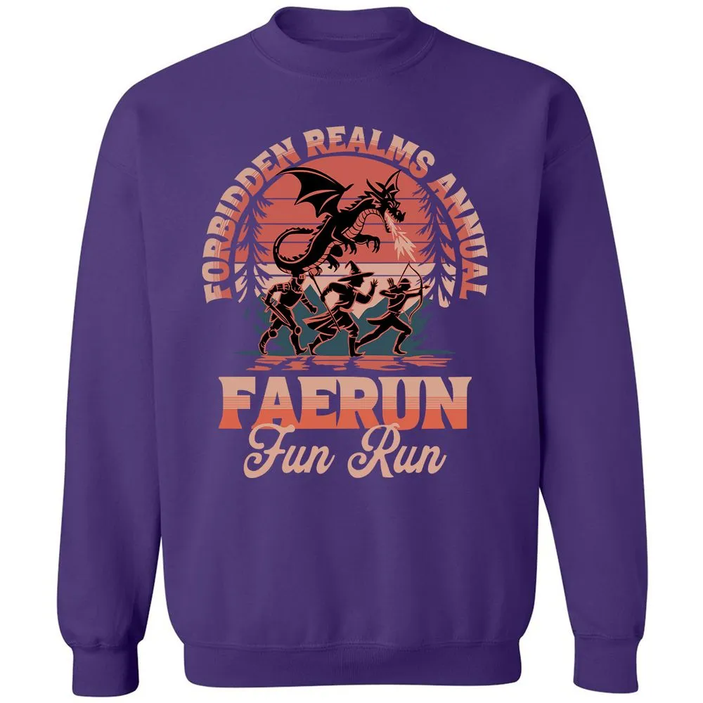 Faerun Fun Run Classic Unisex Sweatshirt - Purple - 6