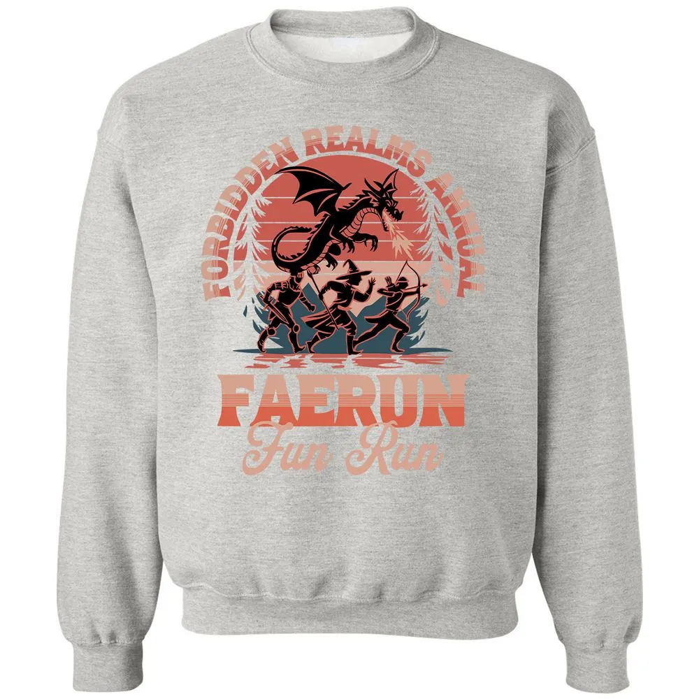 Faerun Fun Run Classic Unisex Sweatshirt - Ash - 8