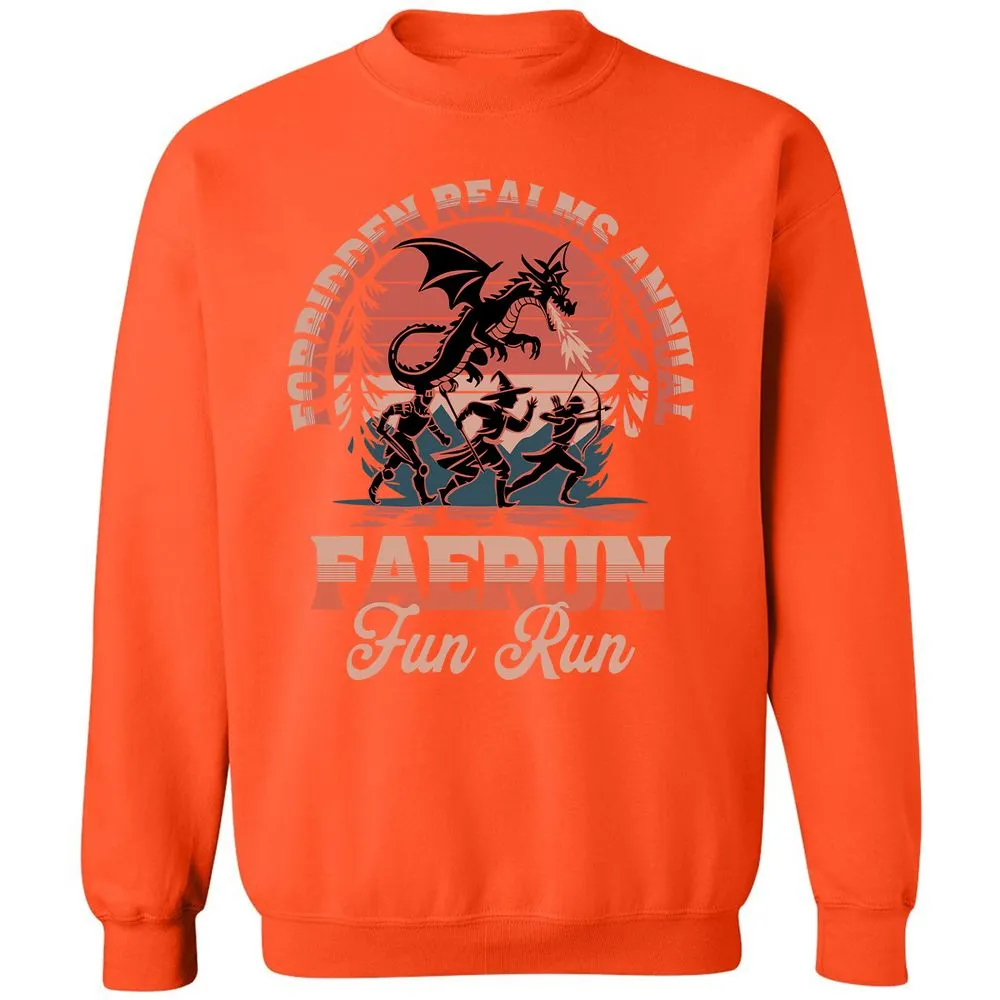 Faerun Fun Run Classic Unisex Sweatshirt - Orange - 10