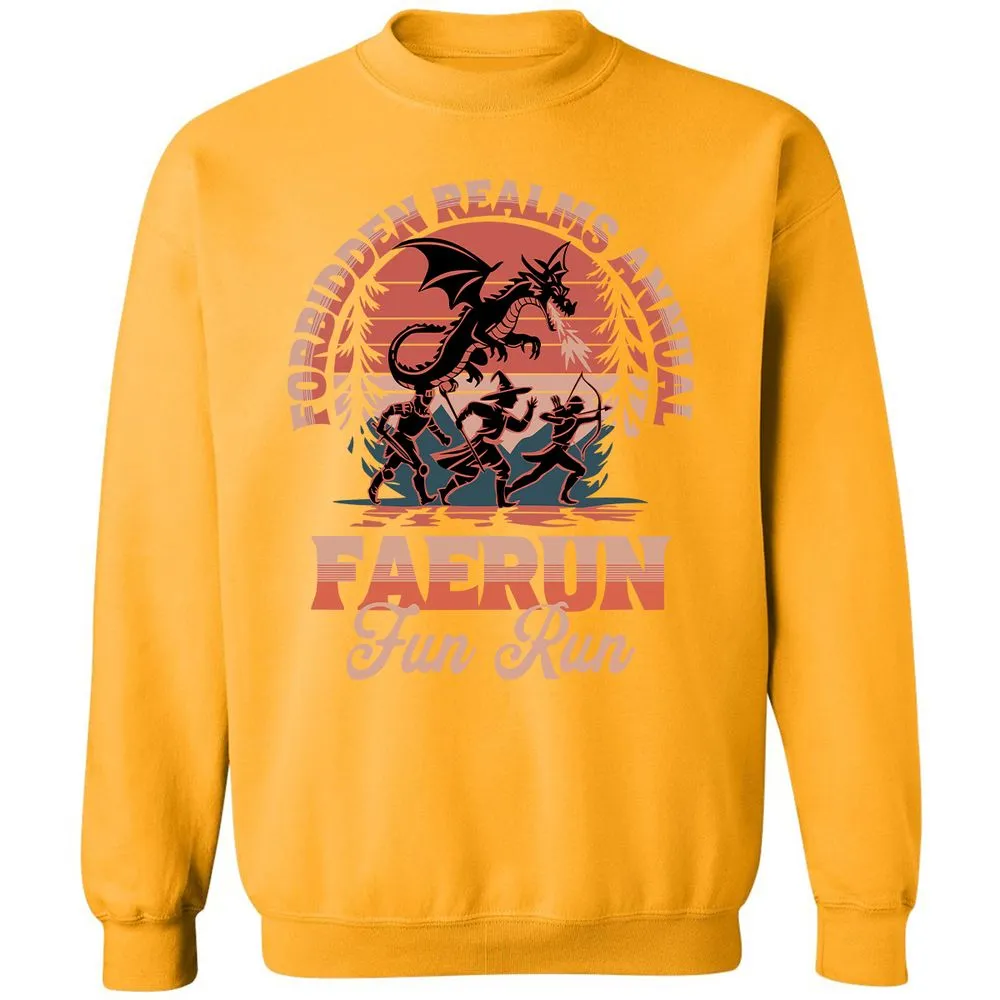 Faerun Fun Run Classic Unisex Sweatshirt - Gold - 11