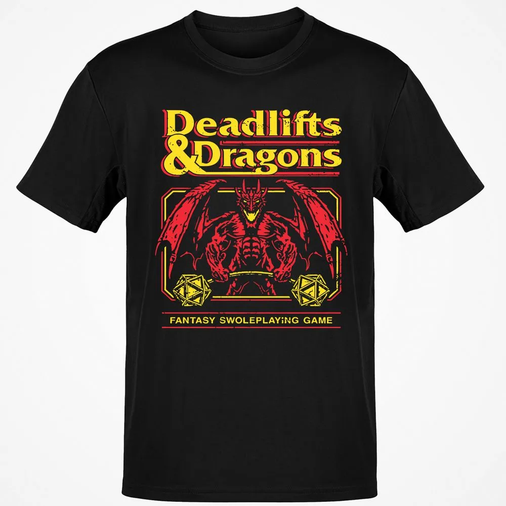 Deadlifts And Dragons Classic Unisex T-Shirt - Black - 1