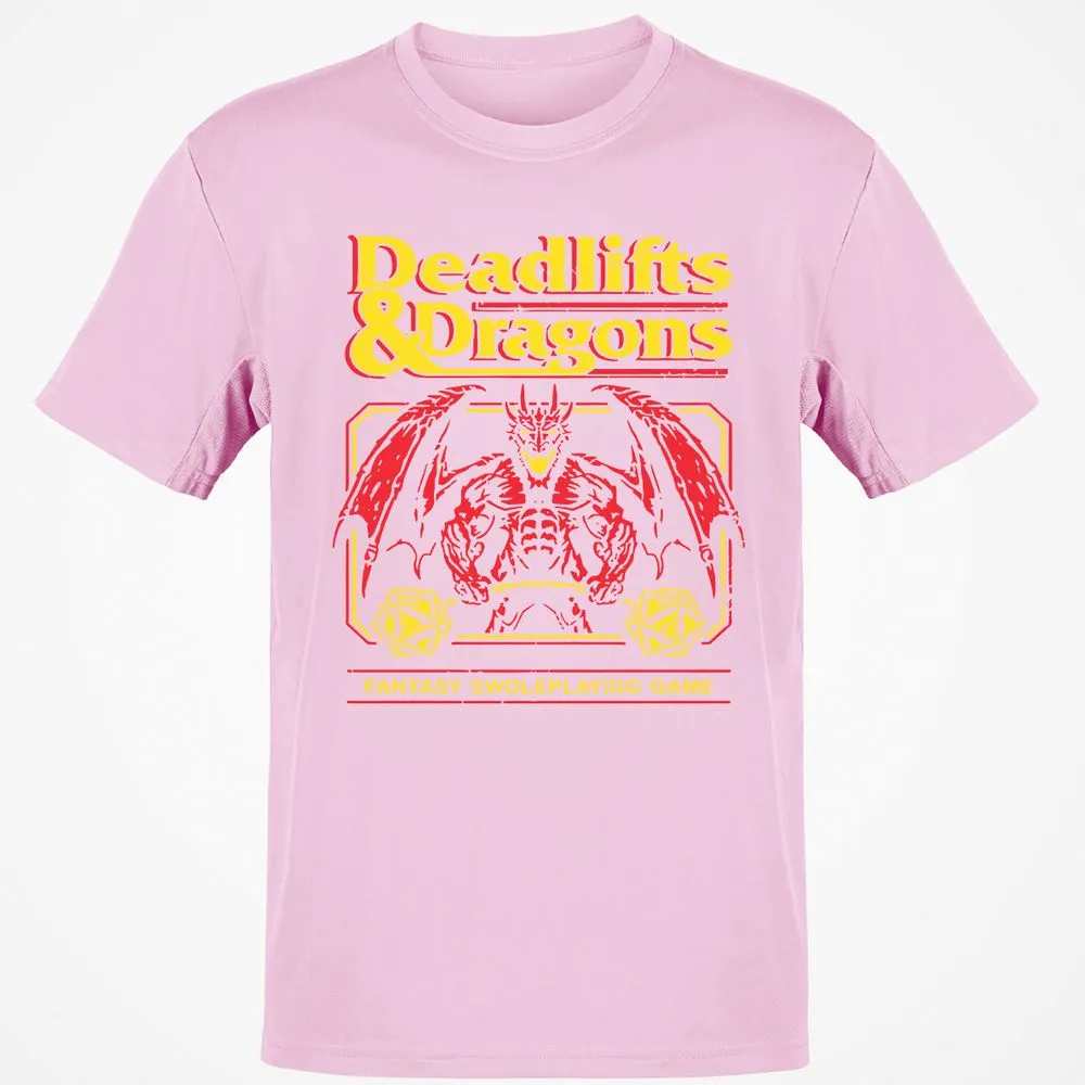 Deadlifts And Dragons Classic Unisex T-Shirt - Light Pink - 5