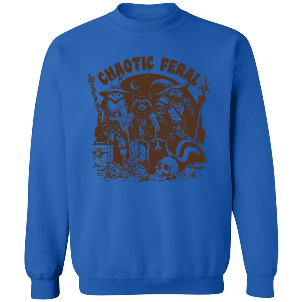 Raccoon Chaotic Feral Classic Unisex Sweatshirt - Royal - 9