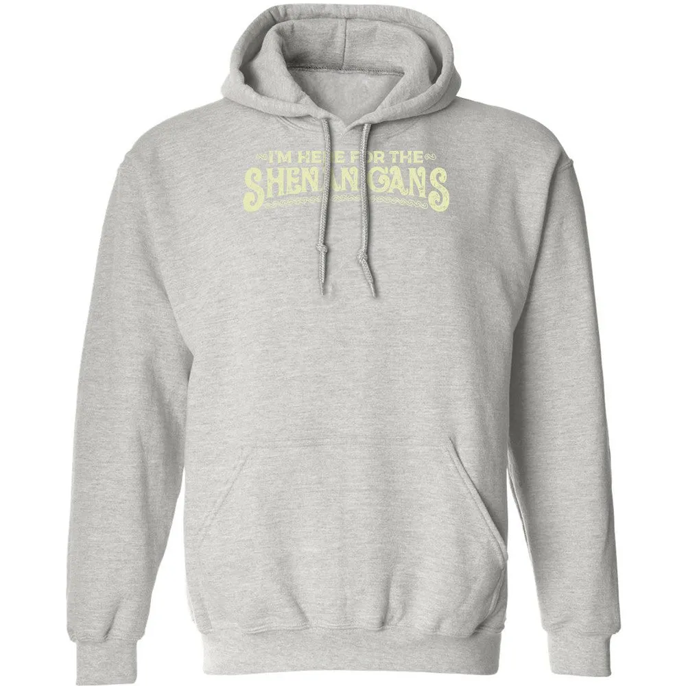 Here For The Shenanigans Classic Unisex Hoodie - Ash - 8
