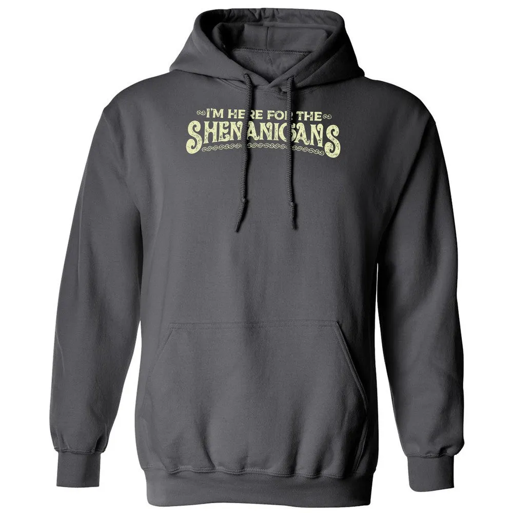Here For The Shenanigans Classic Unisex Hoodie - Charcoal - 7