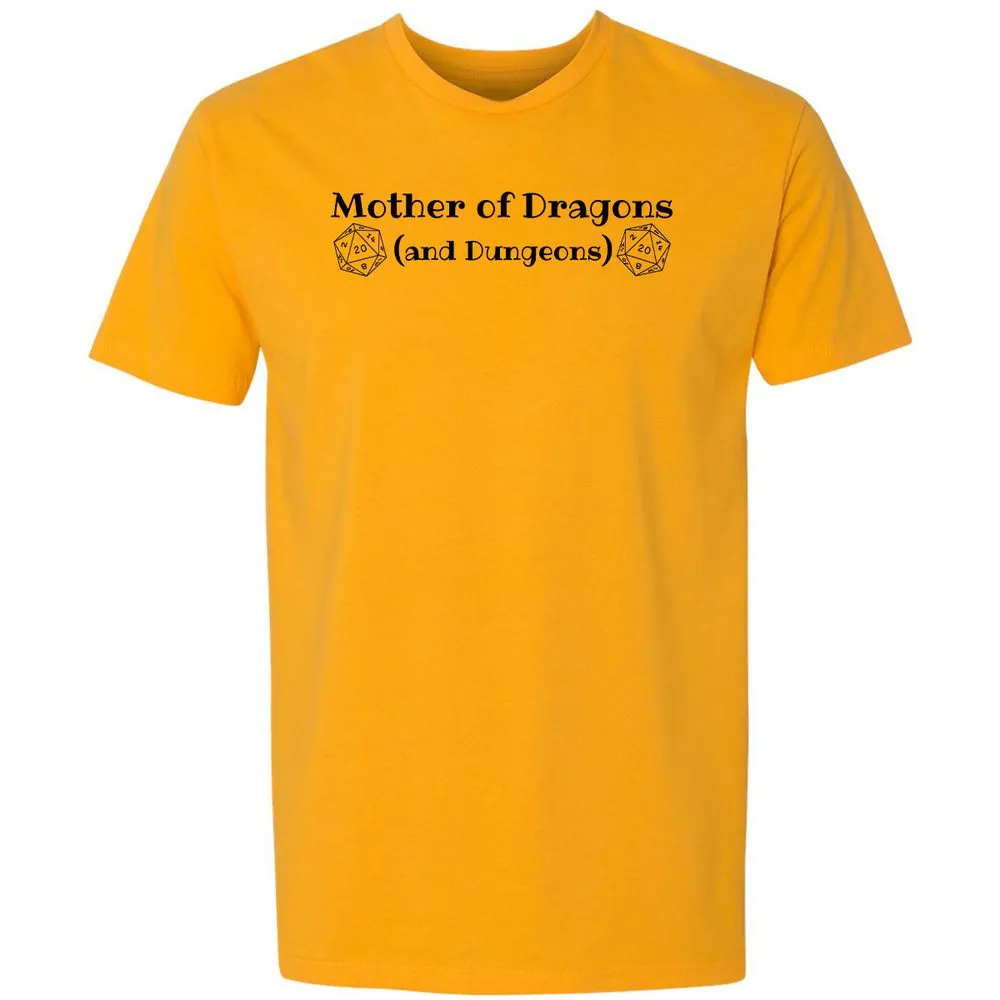 Mother Of Dragons Premium Unisex T-Shirt - Gold - 12