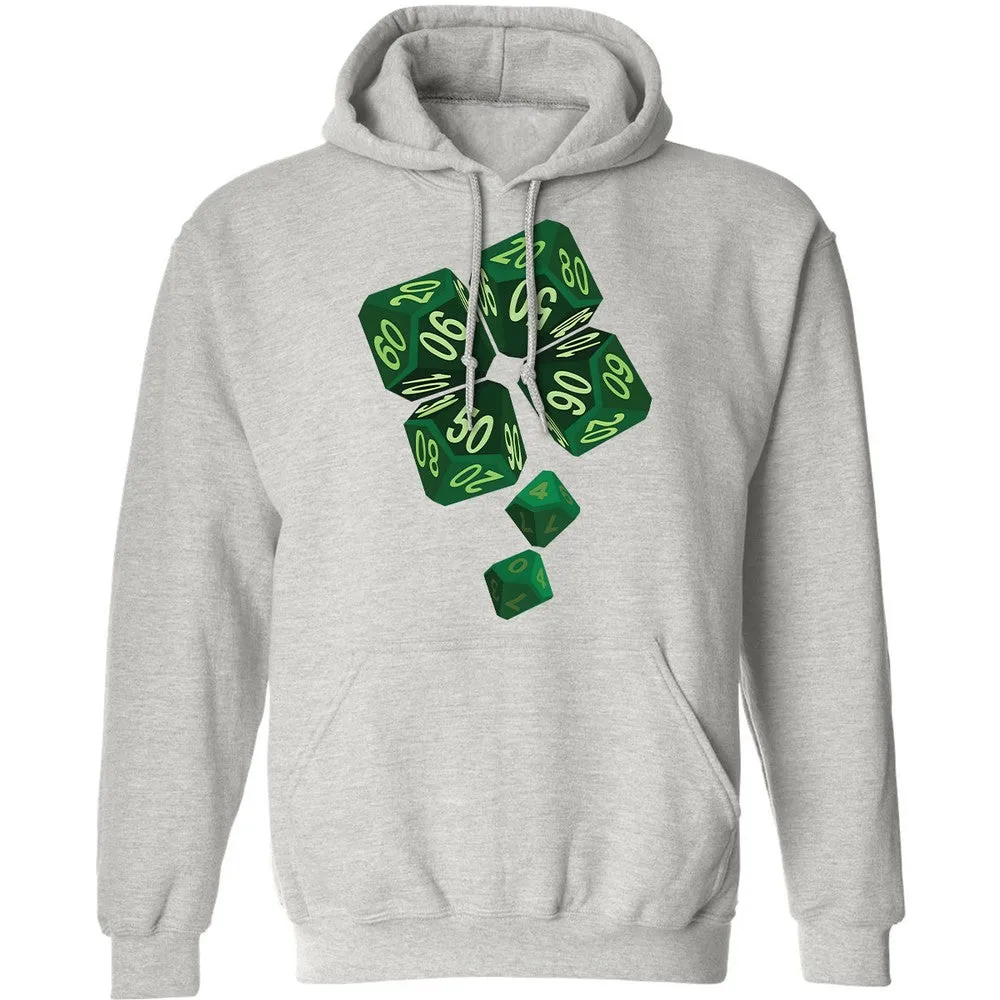 Dice Clover Classic Unisex Hoodie - Ash - 2