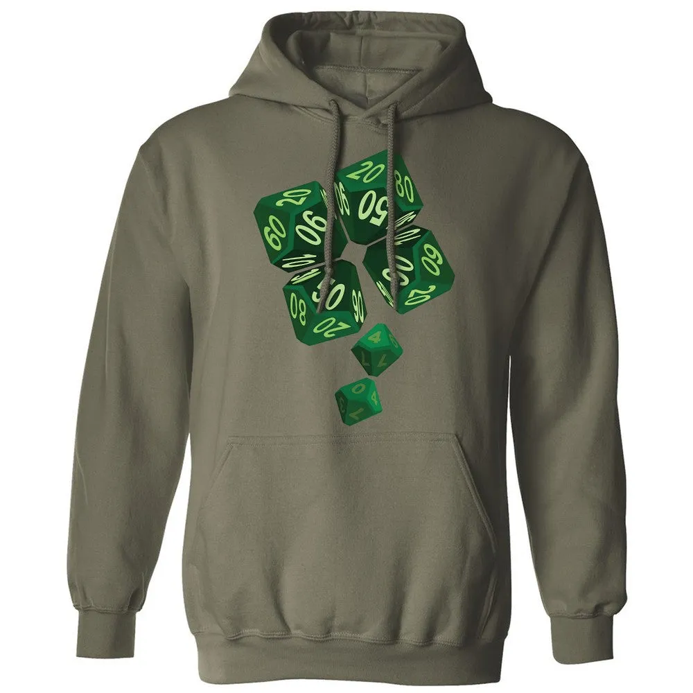Dice Clover Classic Unisex Hoodie - Military Green - 4