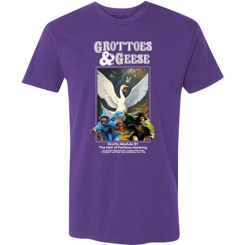 Grottoes & Geese Premium Unisex T-Shirt - Purple Rush - 7