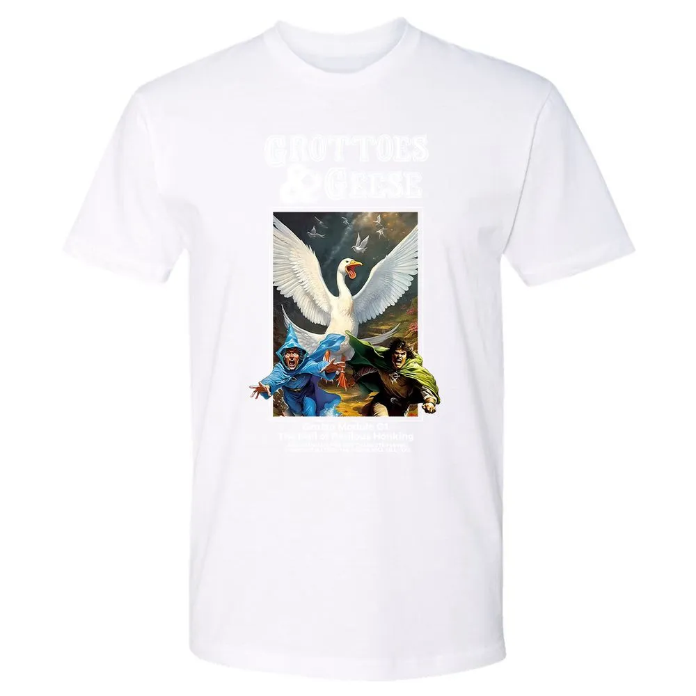 Grottoes & Geese Premium Unisex T-Shirt - White - 4
