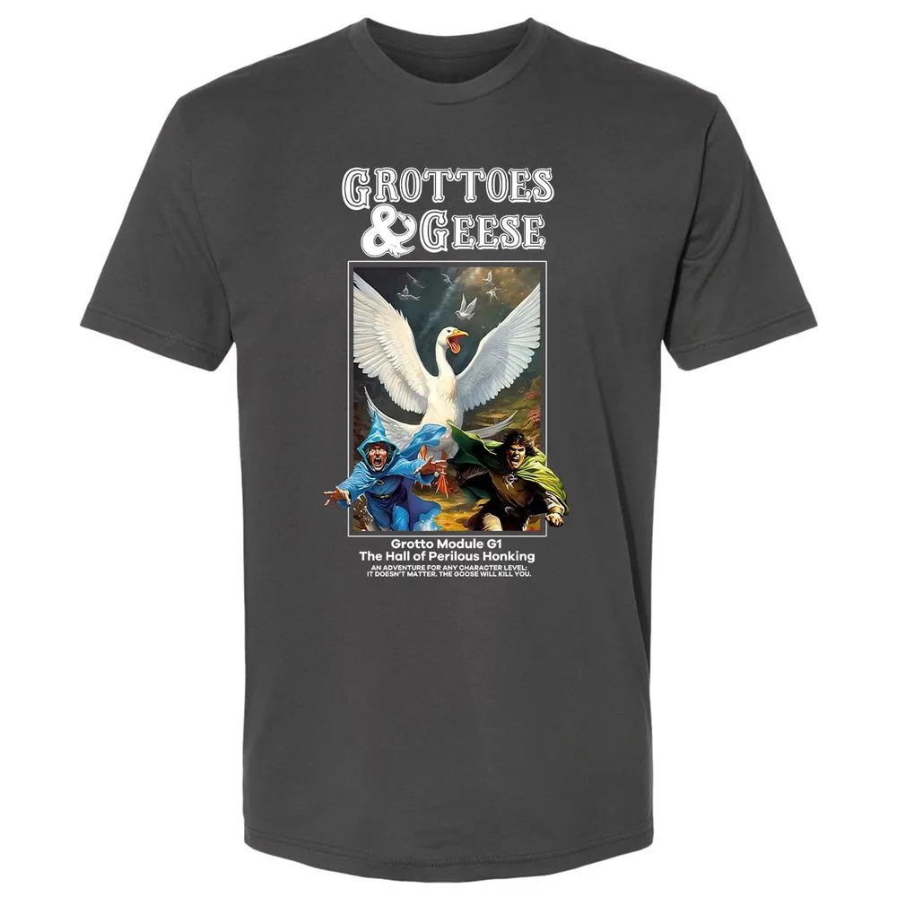 Grottoes & Geese Premium Unisex T-Shirt - Heavy Metal - 8