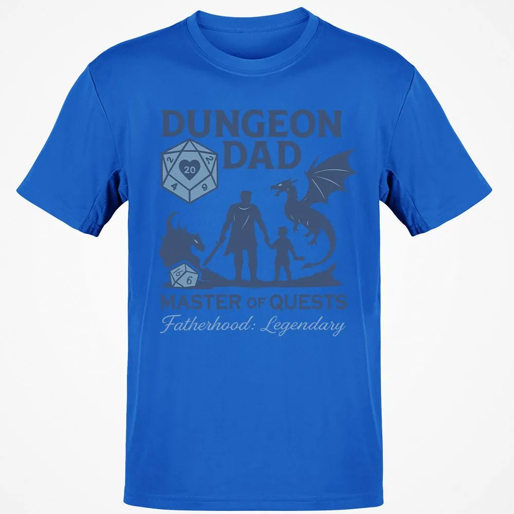 Dungeon Dad Master Of Quests Classic Unisex T-Shirt - Royal - 11