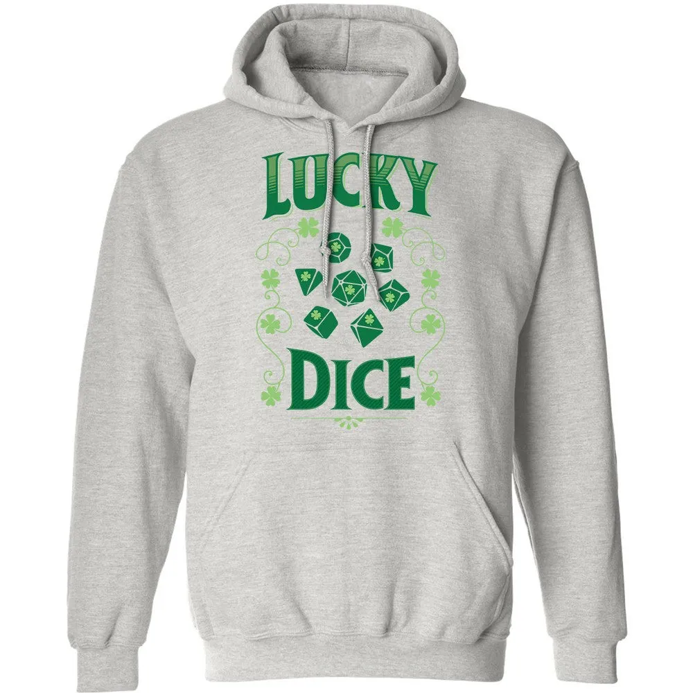 Lucky Dice Classic Unisex Hoodie - Ash - 2