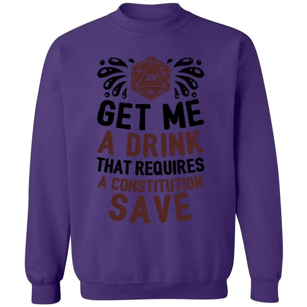 Get Me A Drink Classic Unisex Sweatshirt - Purple - 6