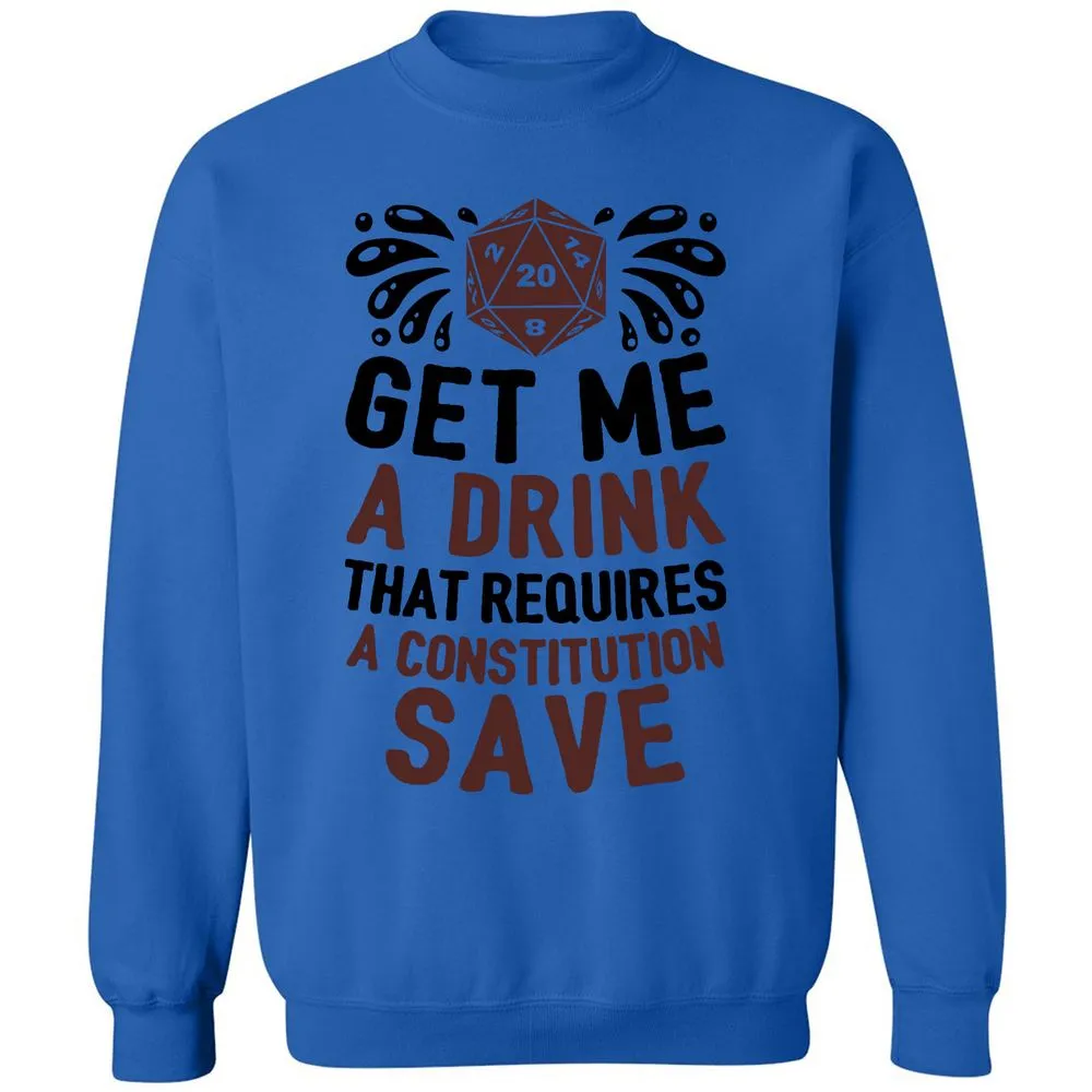 Get Me A Drink Classic Unisex Sweatshirt - Royal - 9