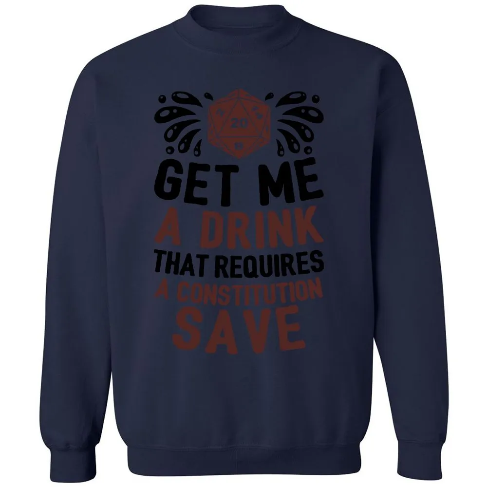Get Me A Drink Classic Unisex Sweatshirt - Navy - 8
