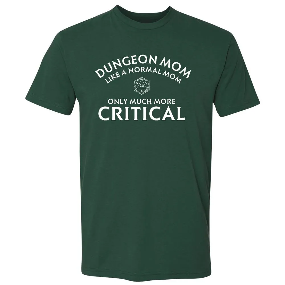 Dungeon Mom Normal Mom Premium Unisex T-Shirt - Forest Green - 13