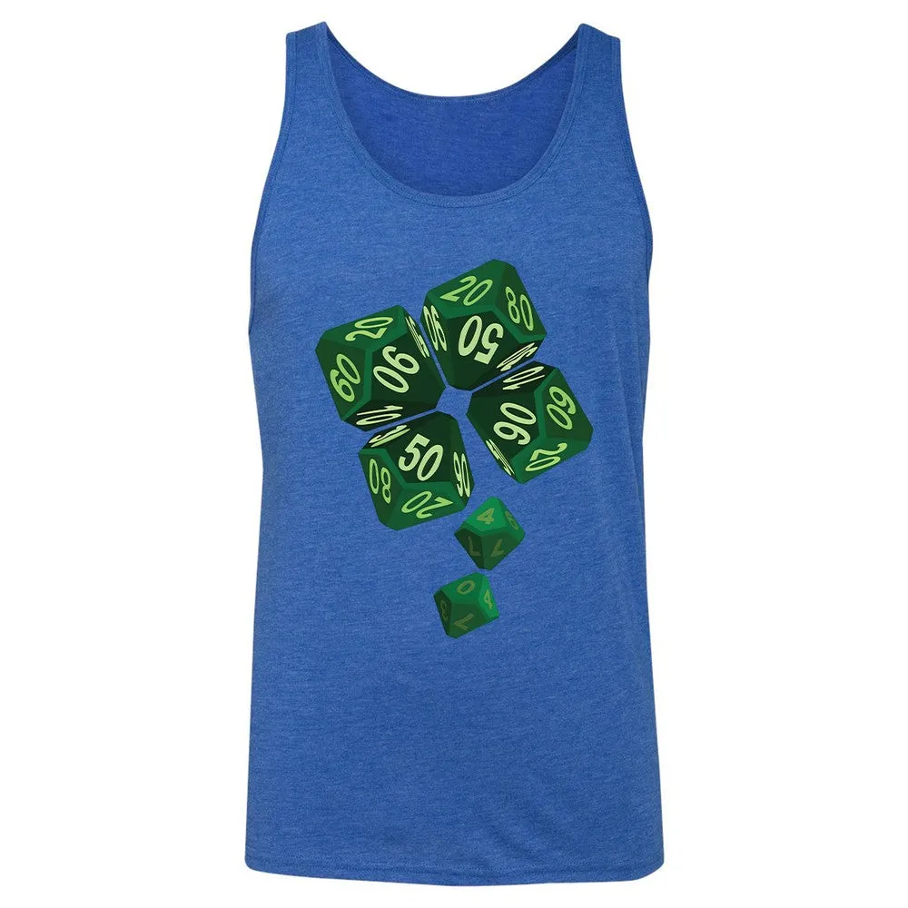 Dice Clover Unisex Jersey Tank - True Royal Triblend - 12
