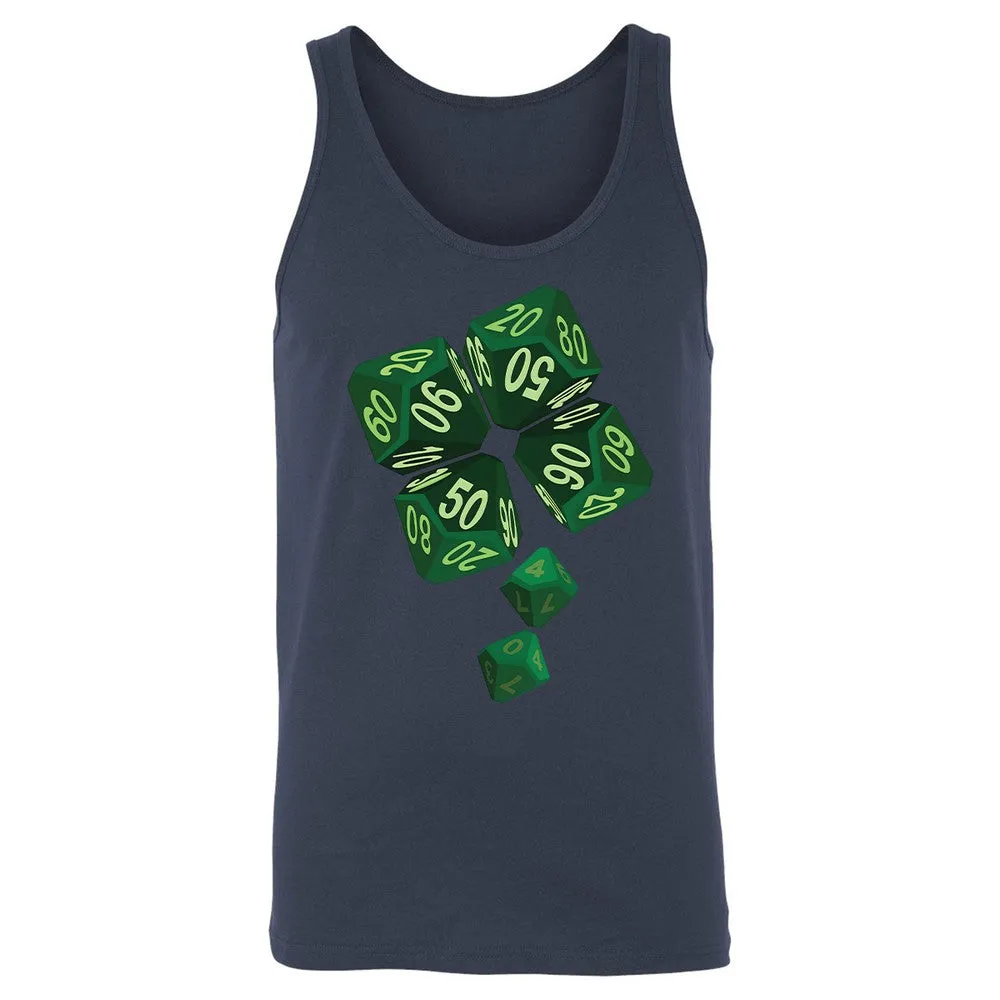 Dice Clover Unisex Jersey Tank - Navy - 8