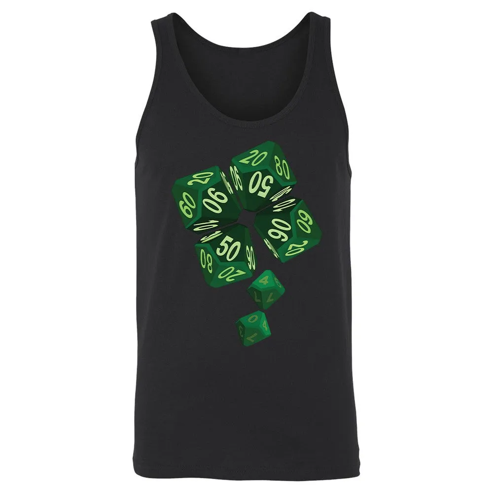 Dice Clover Unisex Jersey Tank - Black - 14