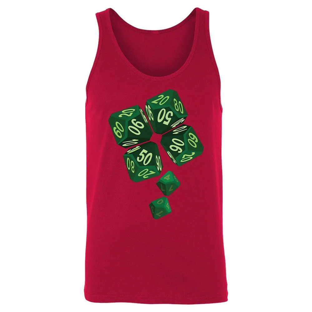 Dice Clover Unisex Jersey Tank - Red - 11