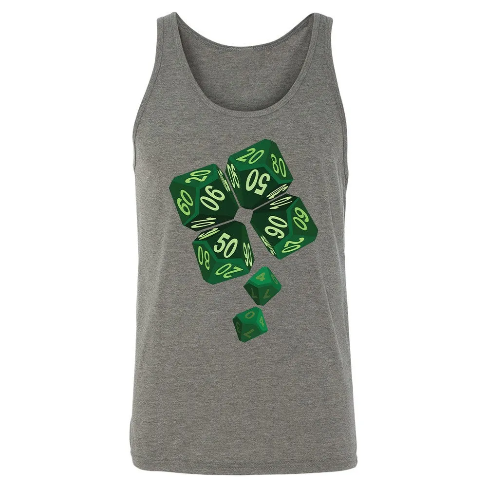 Dice Clover Unisex Jersey Tank - Grey Triblend - 2