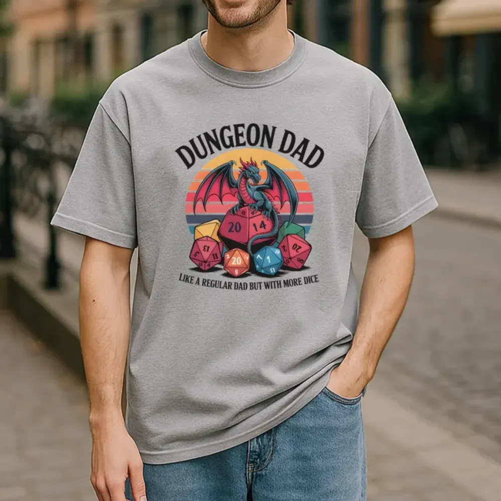 Dungeon Dad With More Dice Classic Unisex T-Shirt - 1