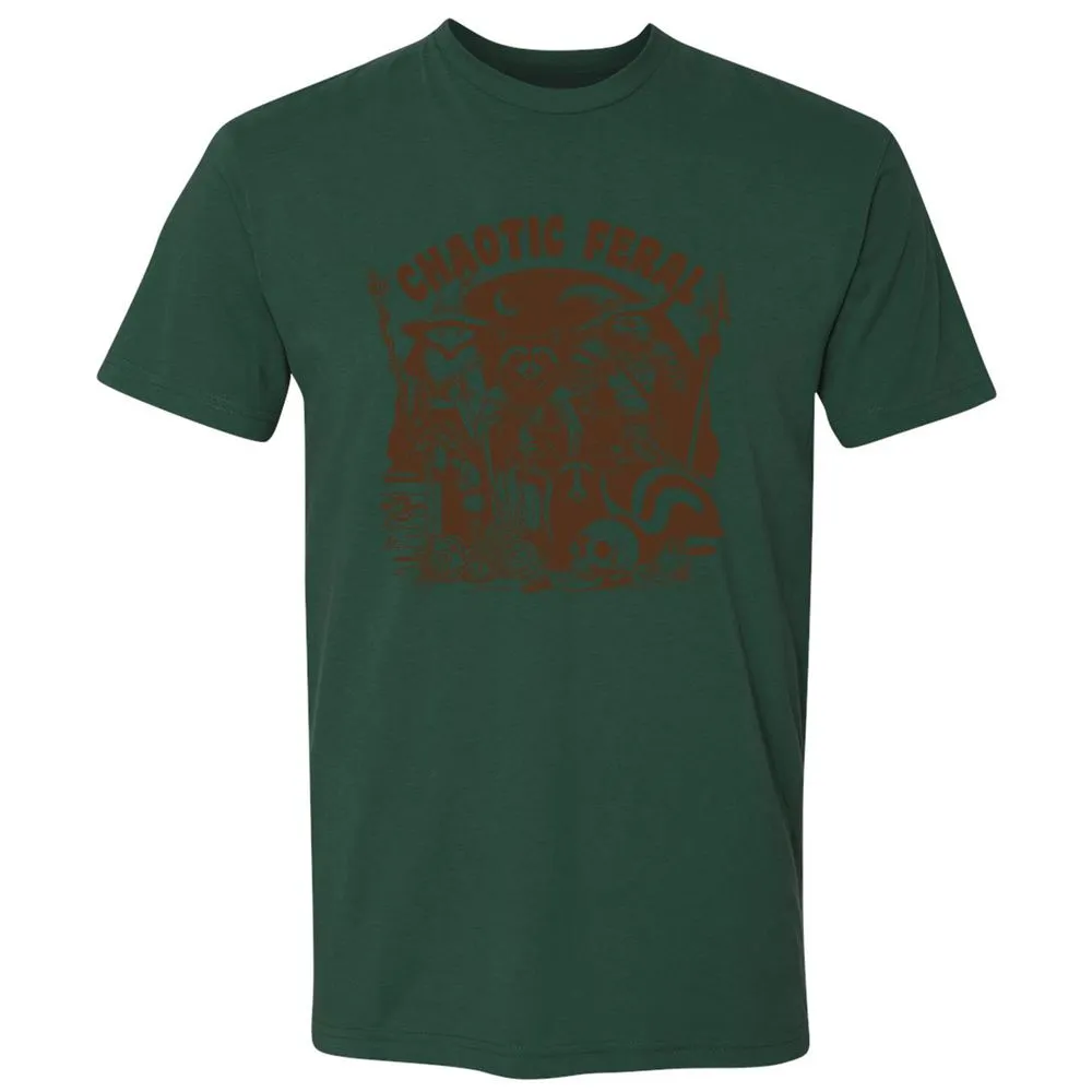 DND Inspired Raccoon Opossum Chaotic Feral - Forest Green - 13